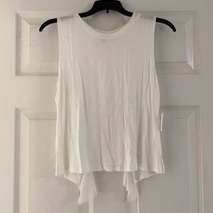 Open back tee, new with tags